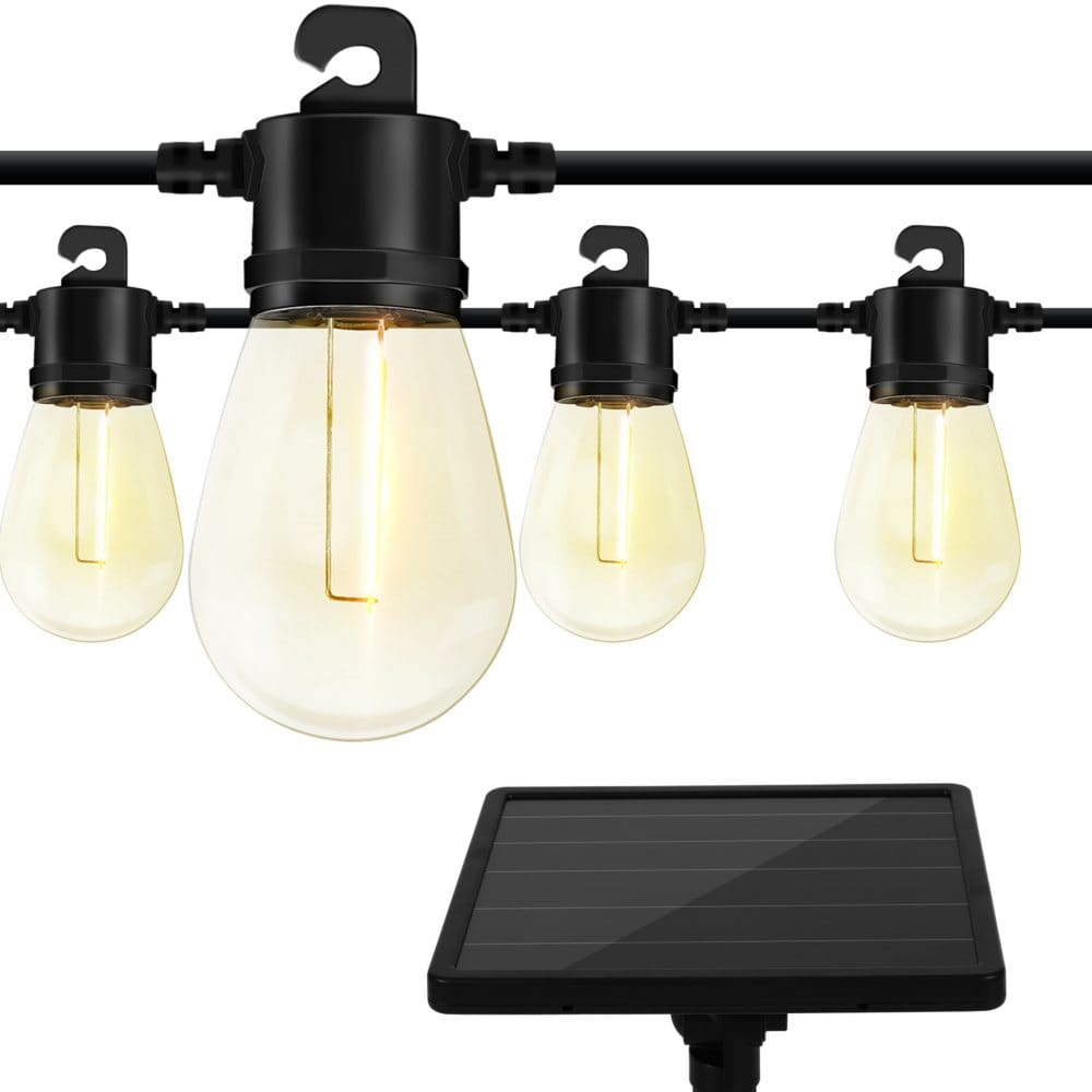 Deck Impressions 15-ct. Solar String Light LED Bulbs with Dual Mounting Option - 2 Pack - Glamping - Deck