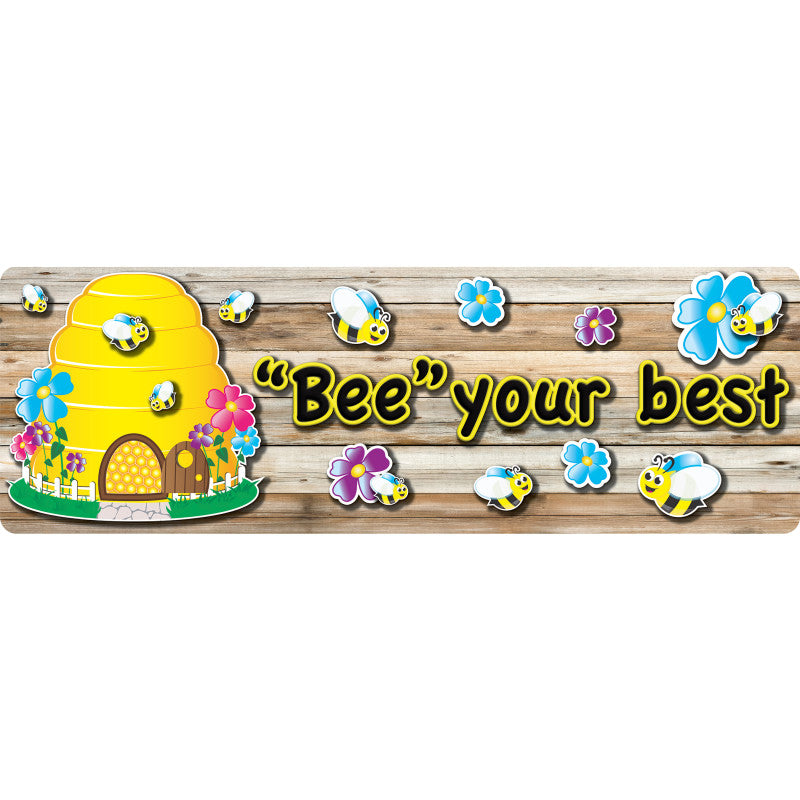 Mat Runner Bee Themed Positive Sayings 15.5 X 47In