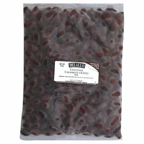 Delallo Delallo Colossal Calamata Olives in Oil, 5 lb