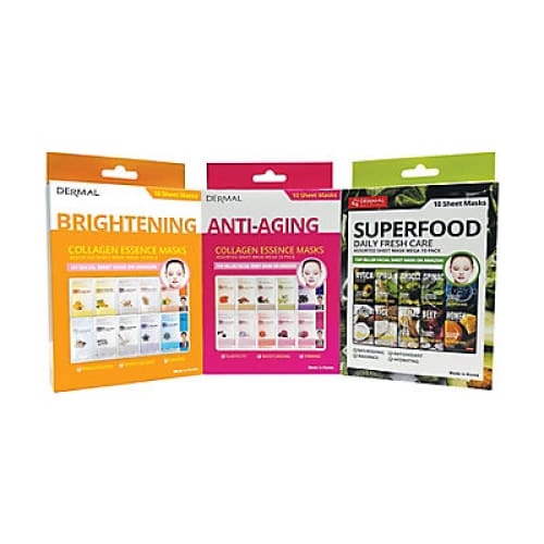 Dermal Korea K-Beauty Assorted Facial Sheet Mask 30 ct. - Home/Beauty/Holiday Beauty Gifts/ - Dermal Korea