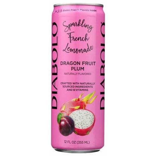 DIABOLO Grocery > Beverages > Sodas DIABOLO Dragon Fruit Plum Soda, 12 fo