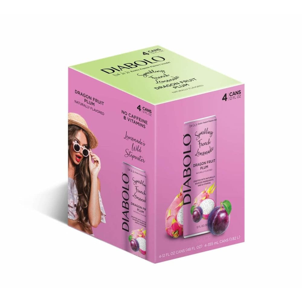 DIABOLO Grocery > Beverages > Sodas DIABOLO Dragon Fruit Plum Soda 4pk, 48 fo
