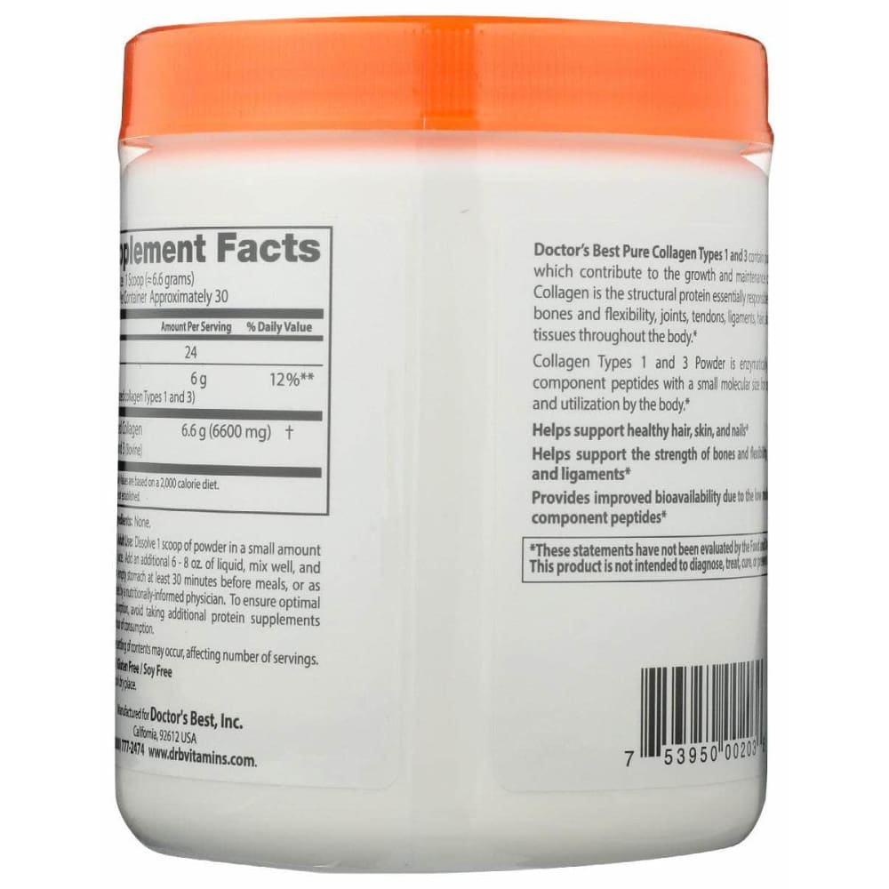 DOCTORS BEST Doctors Best Pure Collagen Type 1 And 3, 200 Gm