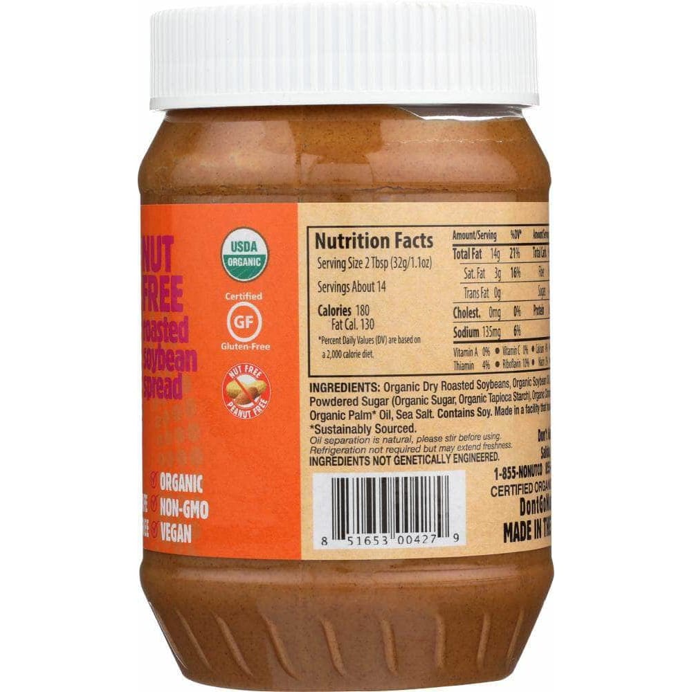 Dont Go Nuts Dont Go Nuts Soy Butter Cinnamon Sugar Organic, 16 oz