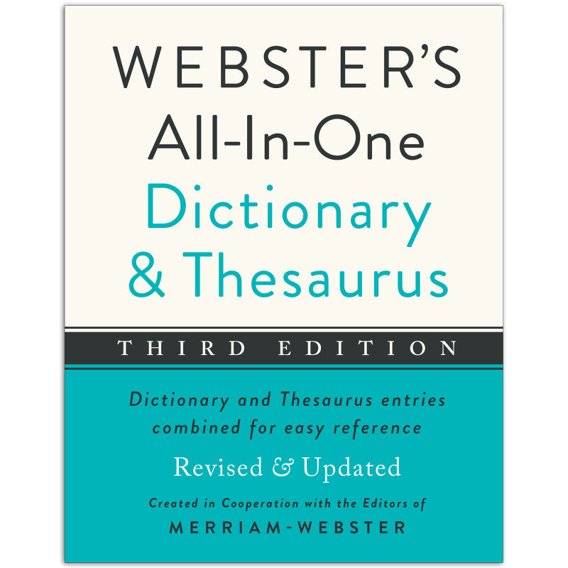 Websters All-In-One Dictionary & Thesaurus Third Edition (Pack of 2)