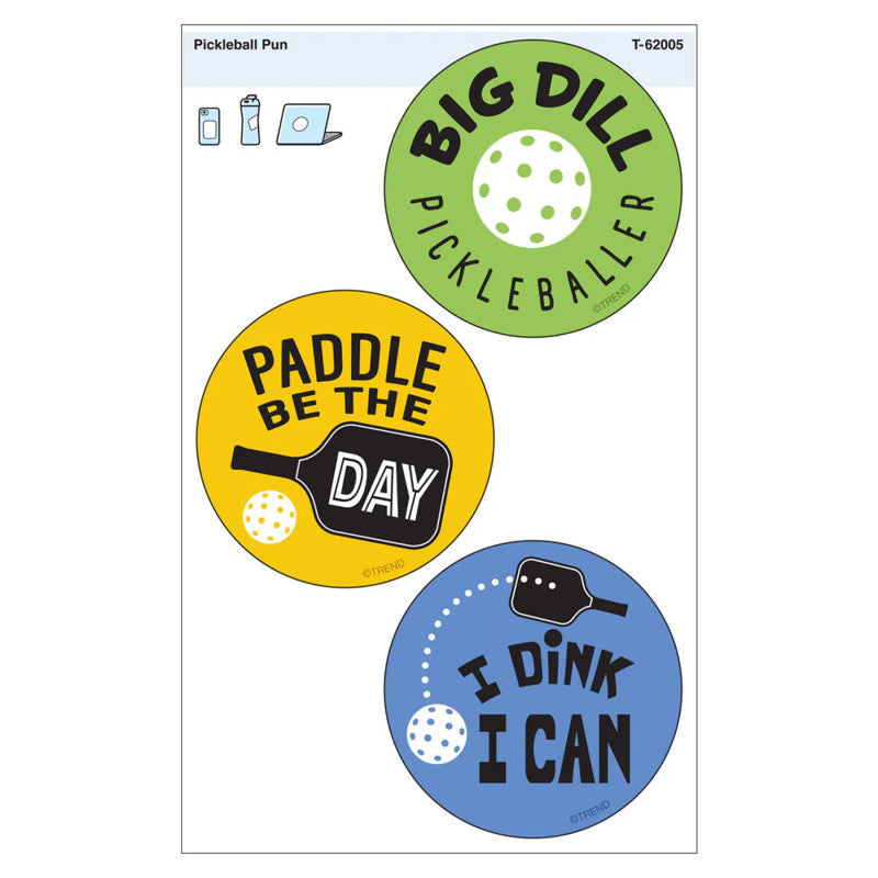 Pickleball Pun Vinyl Stickers (Pack of 10)