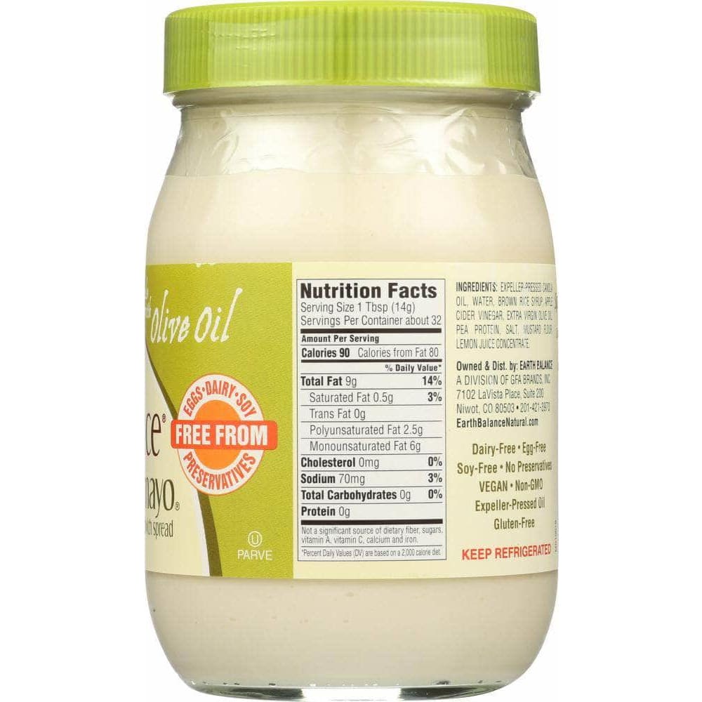 Earth Balance Earth Balance Mindful Mayo Dressing with Olive Oil, 16 Oz