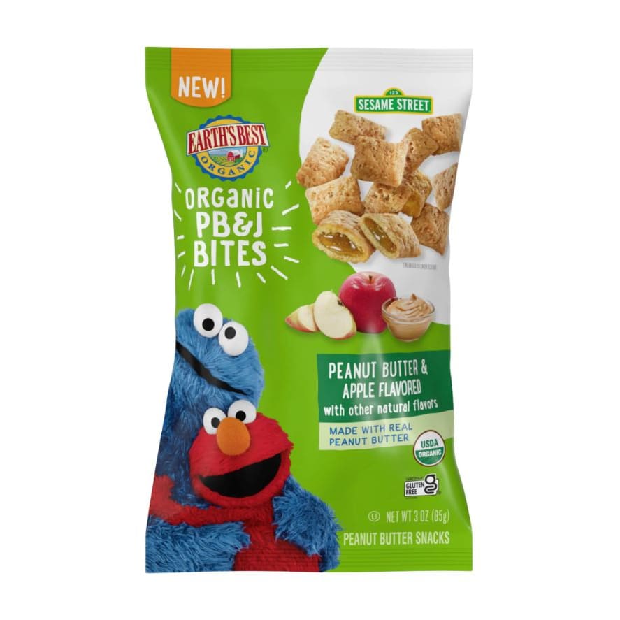EARTHS BEST: Organic Pb and J Apple Bites 3 oz (Pack of 4) - Grocery > Snacks > Cookies - EARTHS BEST