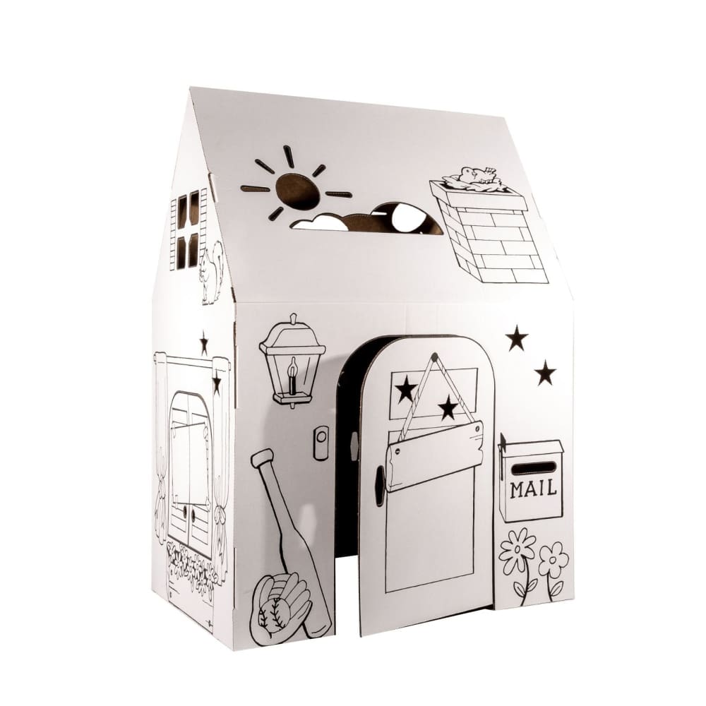 Easy Playhouse Cardboard Clubhouse - Home/Toys/Indoor Play/Pretend Play/ - Unbranded