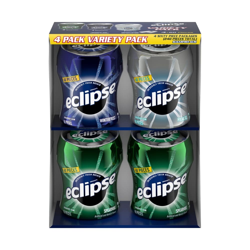 Eclipse Sugar-Free Gum Variety Pack 4 pk./2.9 oz. - Home/Grocery Household & Pet/Canned & Packaged Food/Candy Gum & Mints/ - Eclipse