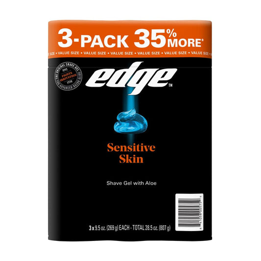 Edge Advanced Sensitive Skin Extra Moisturizing Shave Gel 3 pk./9.5 oz. - Edge