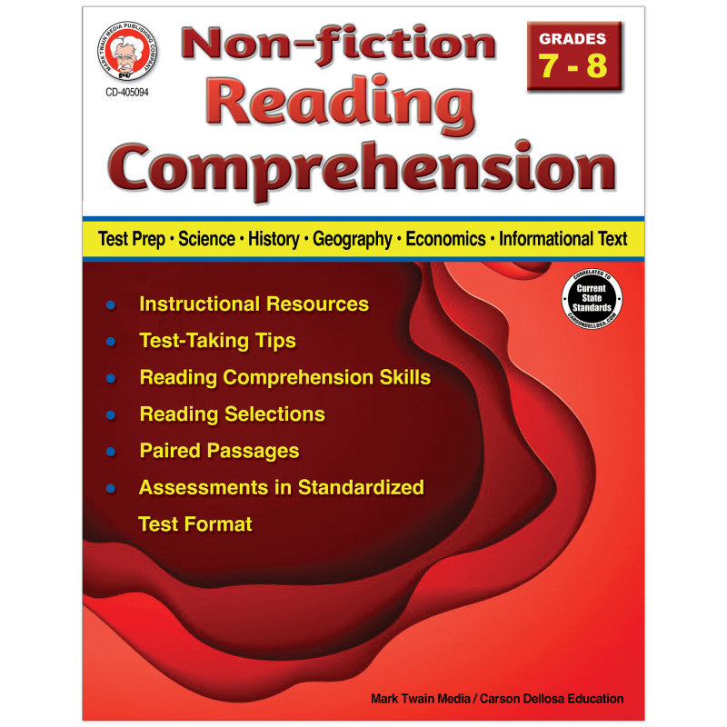 Nonfiction Reading Comprehen Gr 7-8 (Pack of 6)