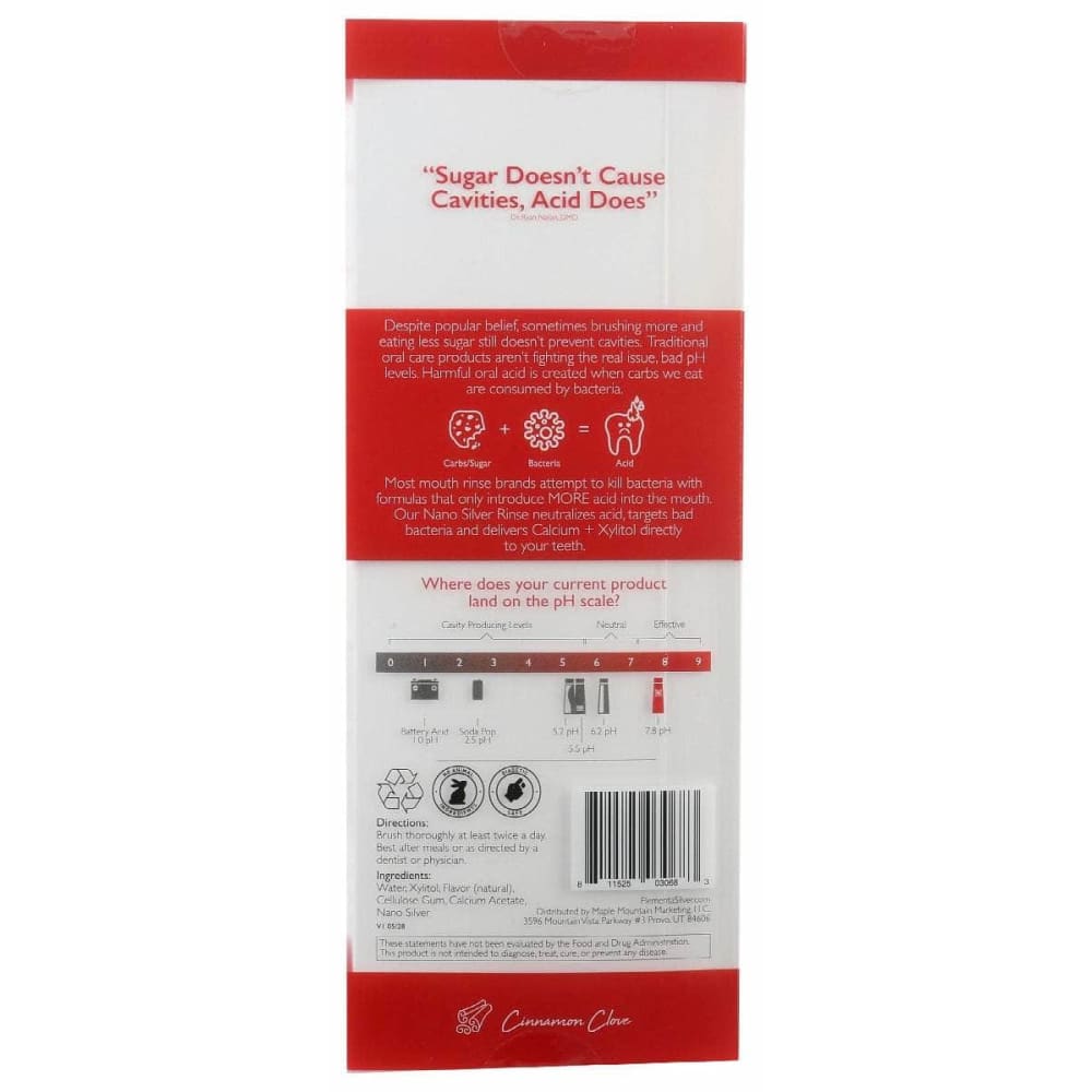 ELEMENTA SILVER Elementa Silver Nano Silver Tooth Gel Cinnamon Clove, 4 Oz