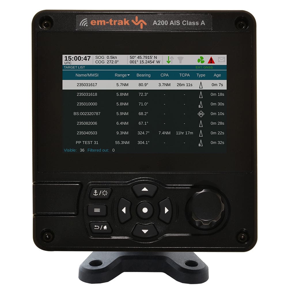 em-trak A200 Class A AIS Transceiver - Marine Navigation & Instruments | AIS Systems - em-trak
