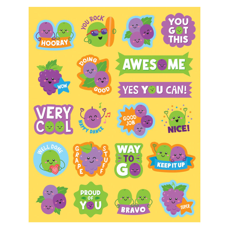Grape Smelly Stickers (Pack of 12)