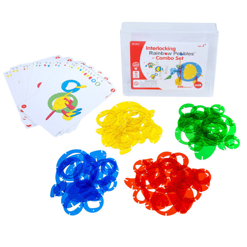 Combo Interlocking Rainbow Pebbles