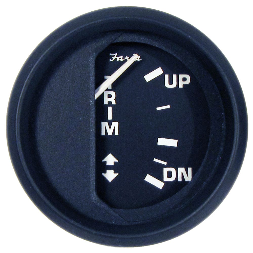 Faria Euro Black 2 Trim Gauge f/ Mercury / Mariner / Mercruiser / Volvo DP / Yamaha ’01 and Newer - Marine Navigation & Instruments |