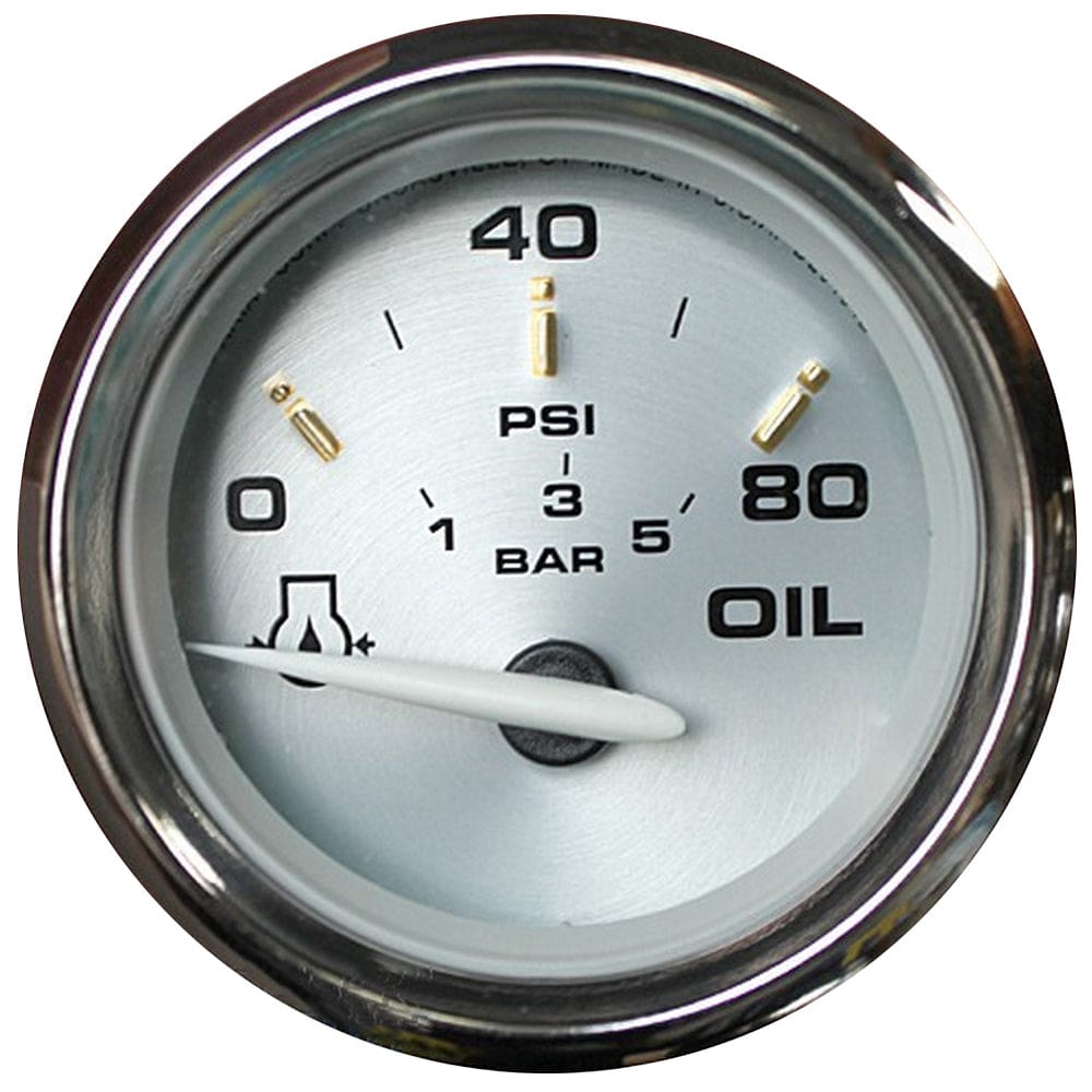 Faria Kronos 2 Oil Pressure Gauge - 80 PSI - Marine Navigation & Instruments | Gauges,Boat Outfitting | Gauges - Faria Beede Instruments