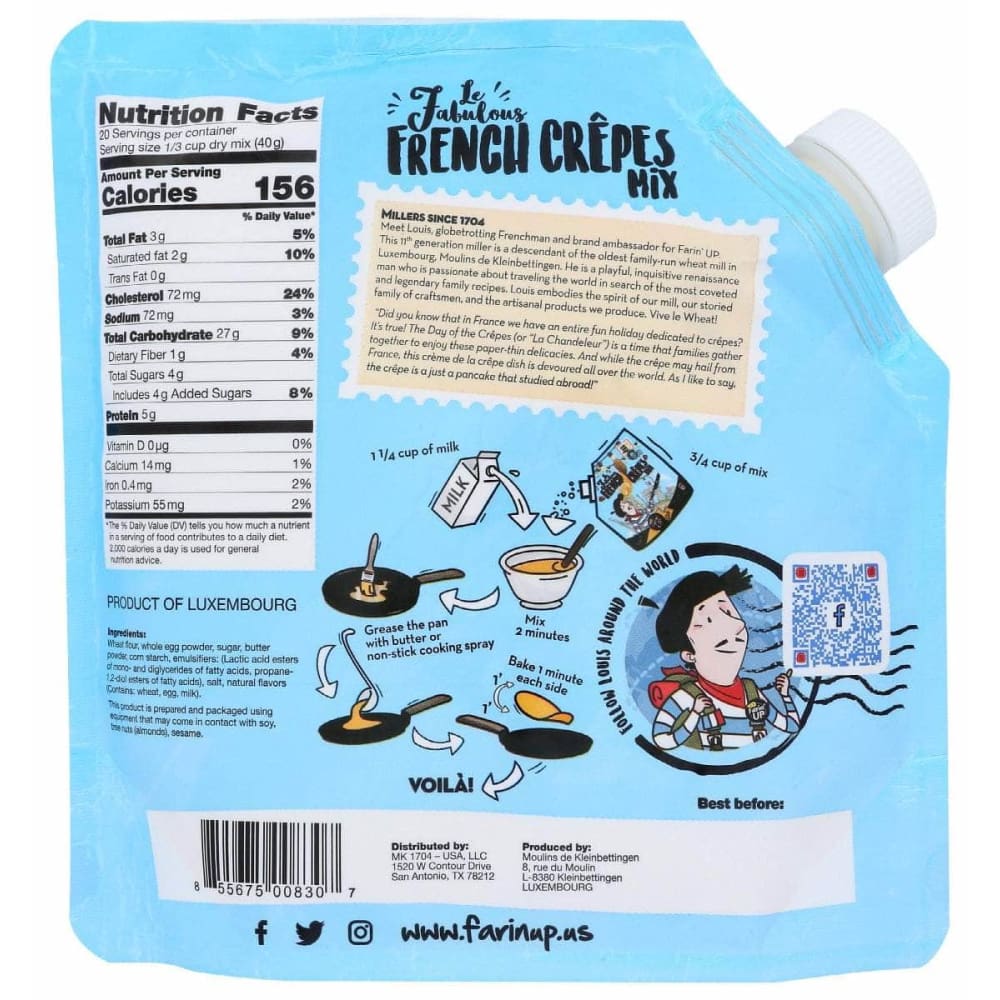 FARINUP Farinup Fabulous French Crepe Mix, 21.16 Oz