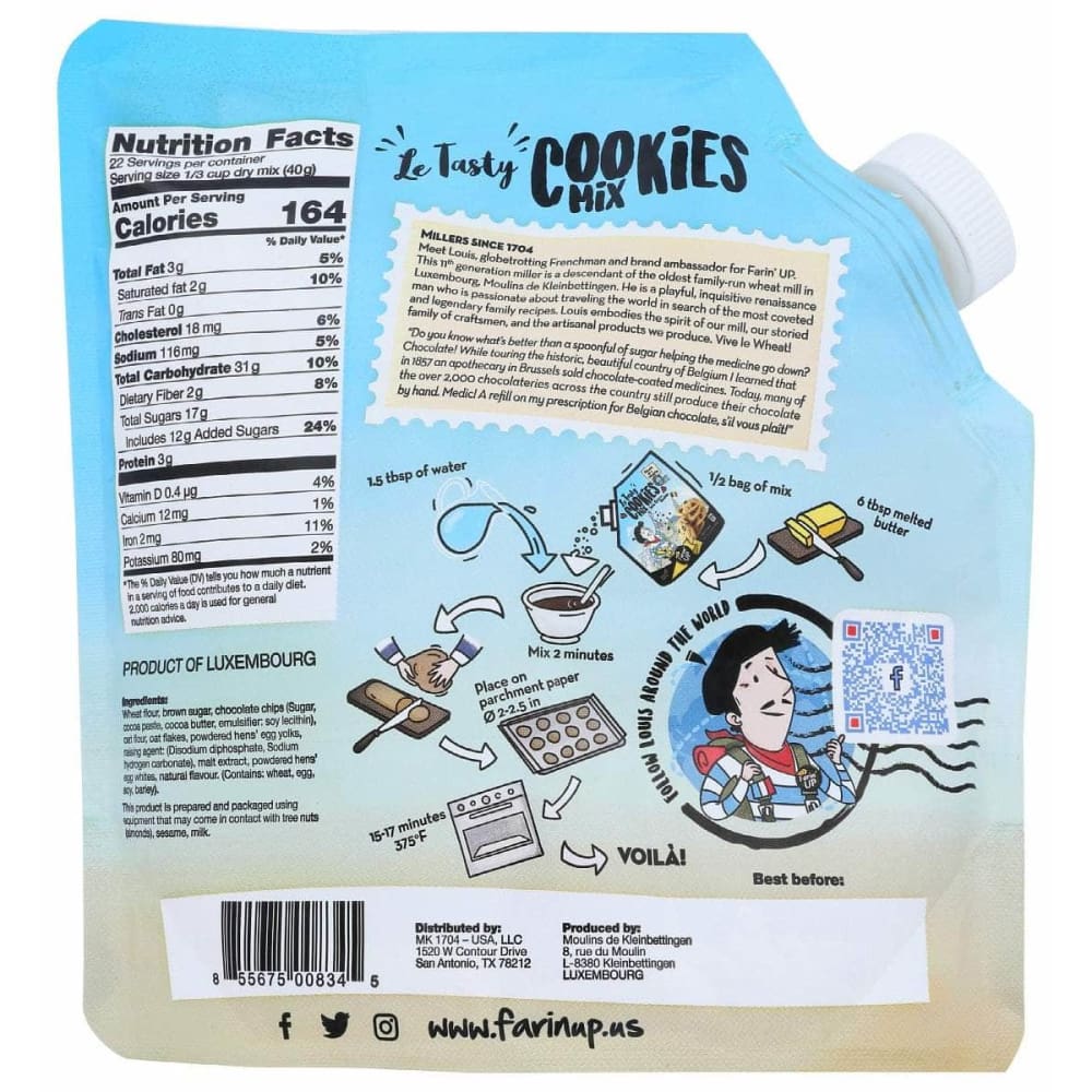 FARINUP Farinup Le Tasty Cookie Mix, 21.16 Oz