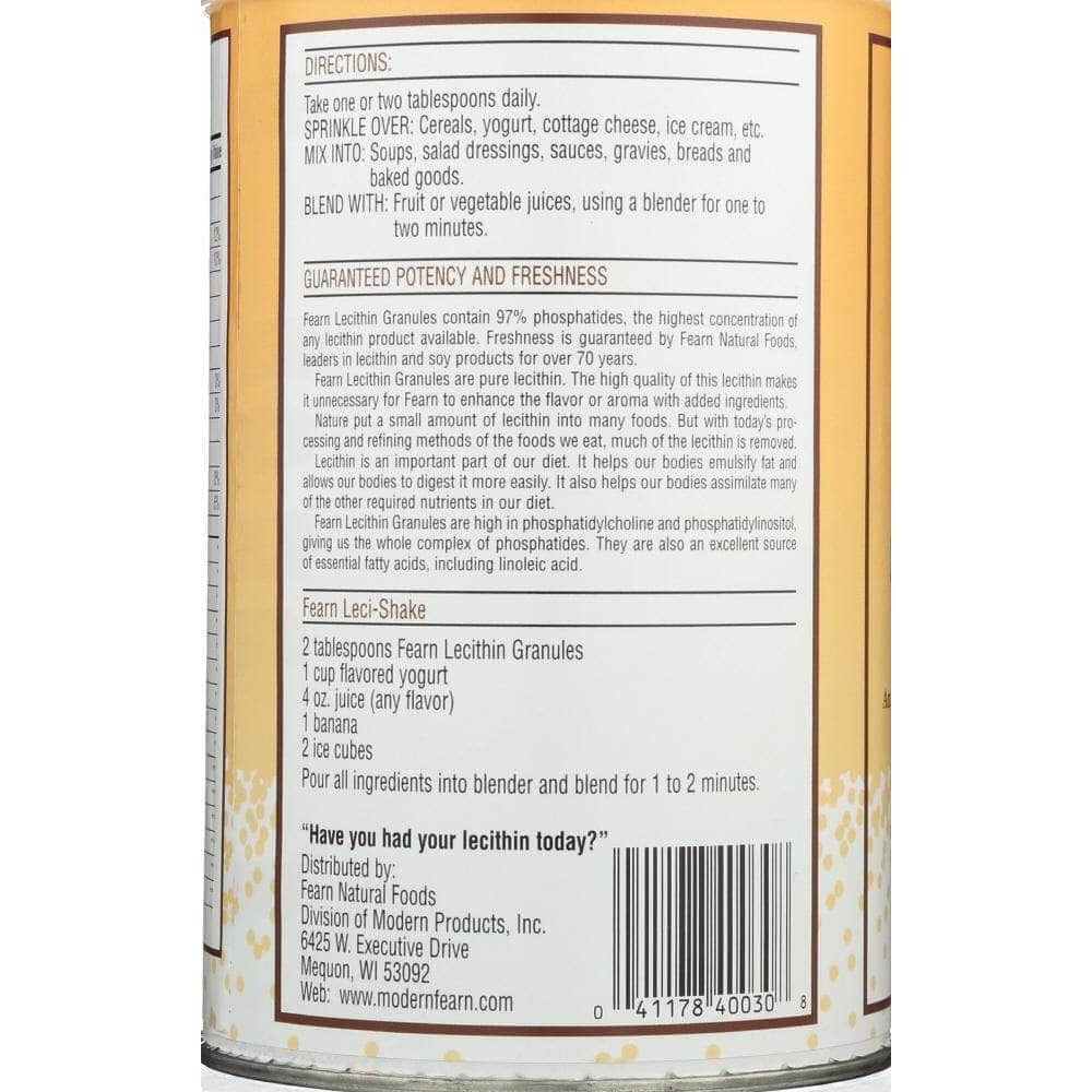 Fearn Fearn Lecithin Granules Naturally Great Tasting, 16 oz