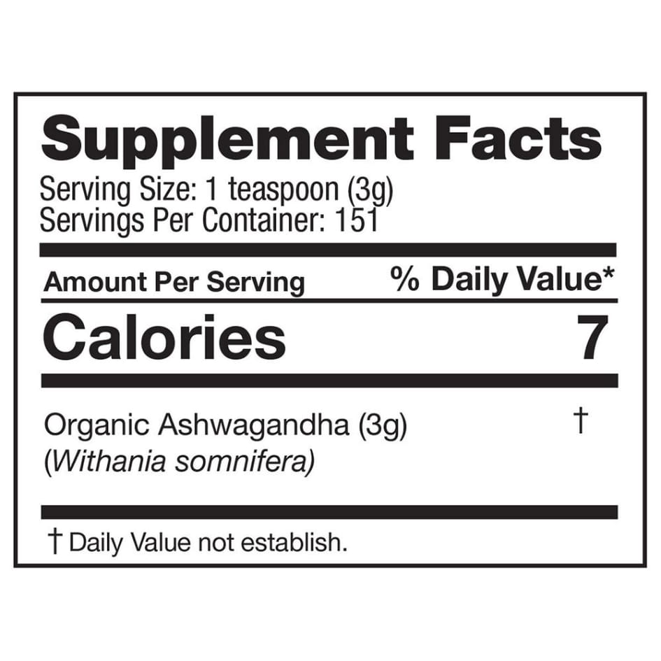 Feel Good USDA Organic Ashwagandha Powder 16 Ounces - All Vitamins & Supplements - Feel Good Organic