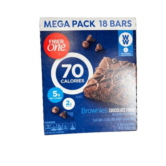 Fiber One Fiber One 70 Calorie Brownies, Chocolate Fudge, Snack Bars, 18 ct, 16 oz