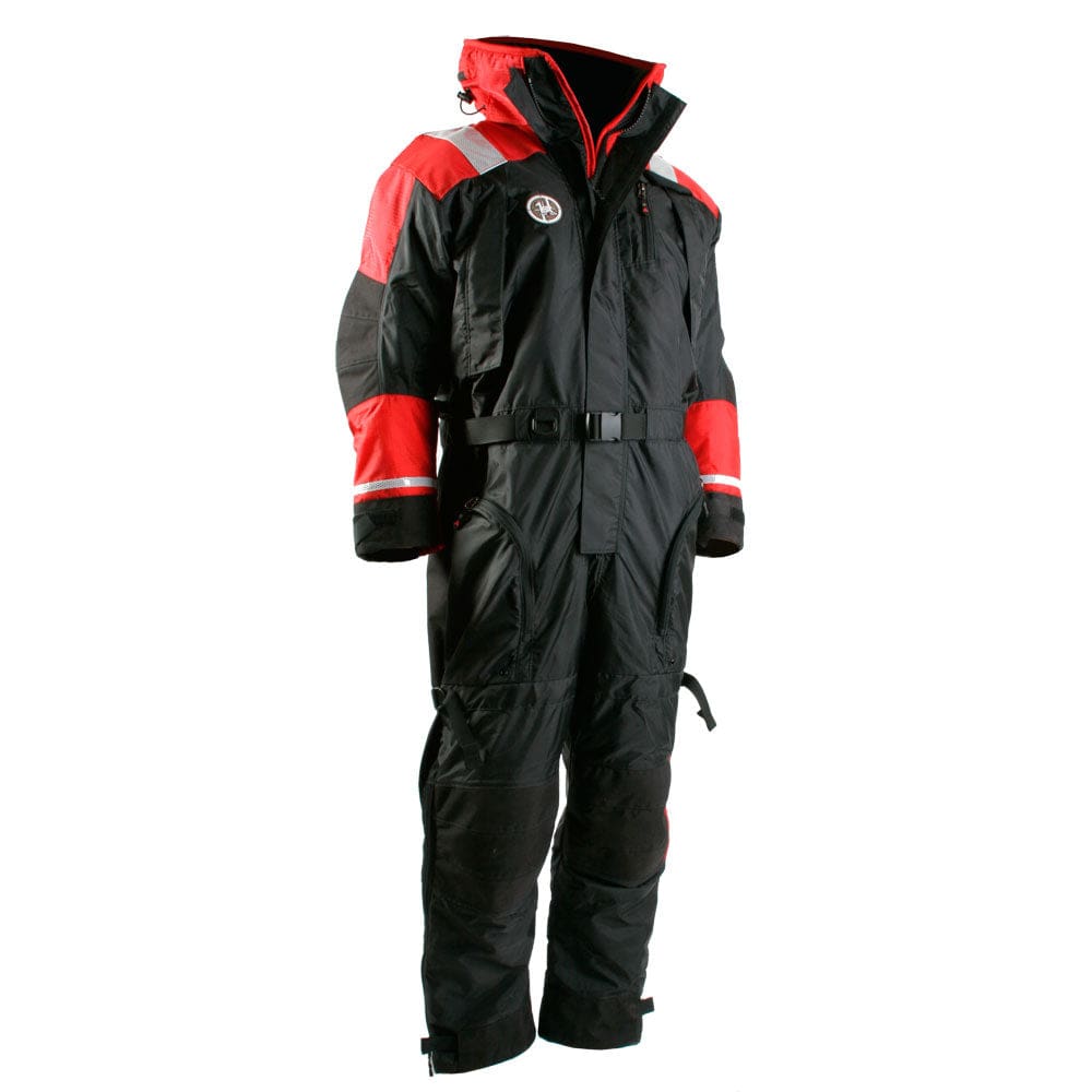 First Watch AS-1100 Flotation Suit - Red/ Black - Large - Marine Safety | Immersion/Dry/Work Suits - First Watch