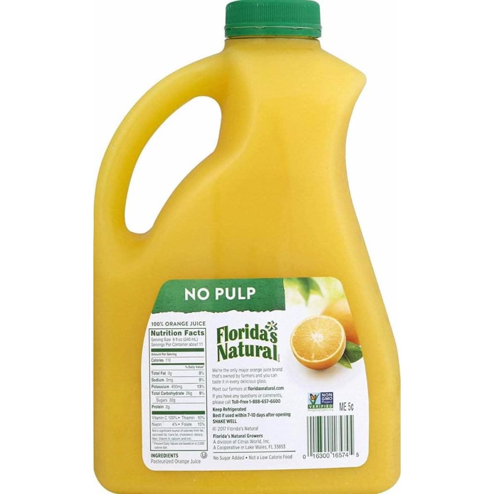 Floridas Natural Floridas Natural Orange Juice No Pulp, 89 oz