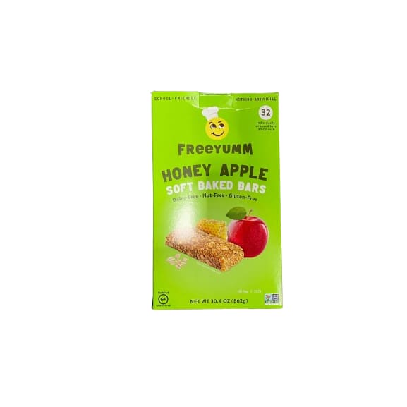 Freeyumm Honey Apple Oat Bars 32 x 0.95 oz. - Freeyumm