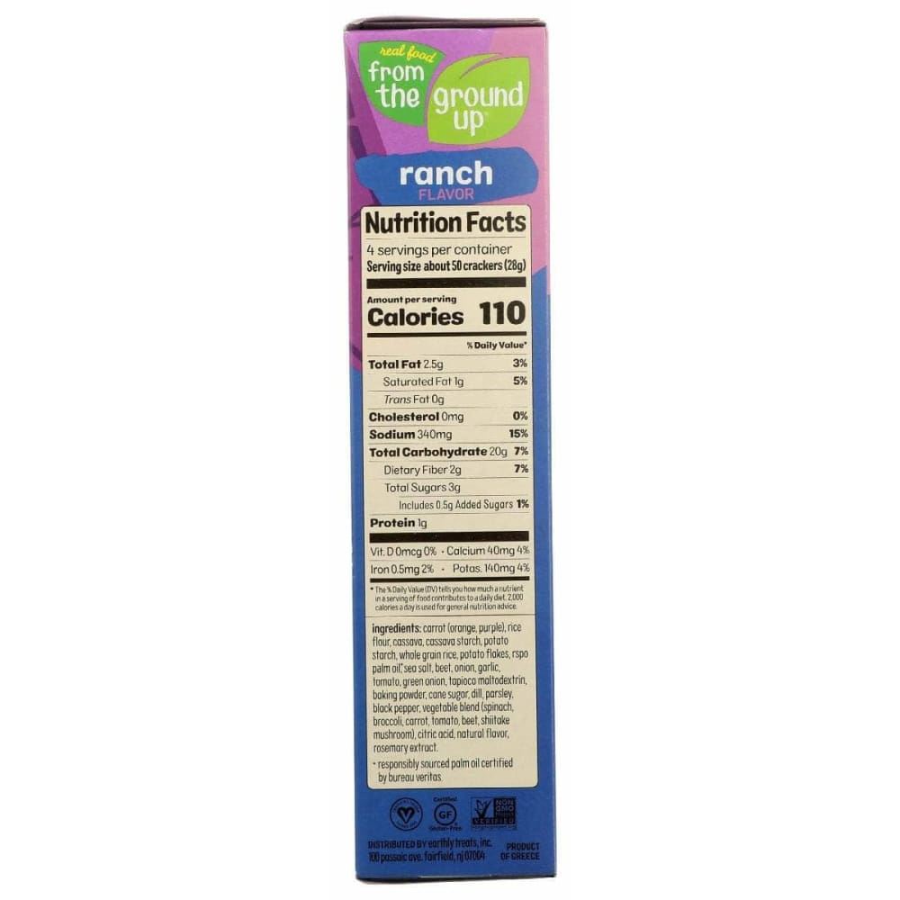 FROM THE GROUND UP From The Ground Up Cracker Carrot Ranch, 4 Oz