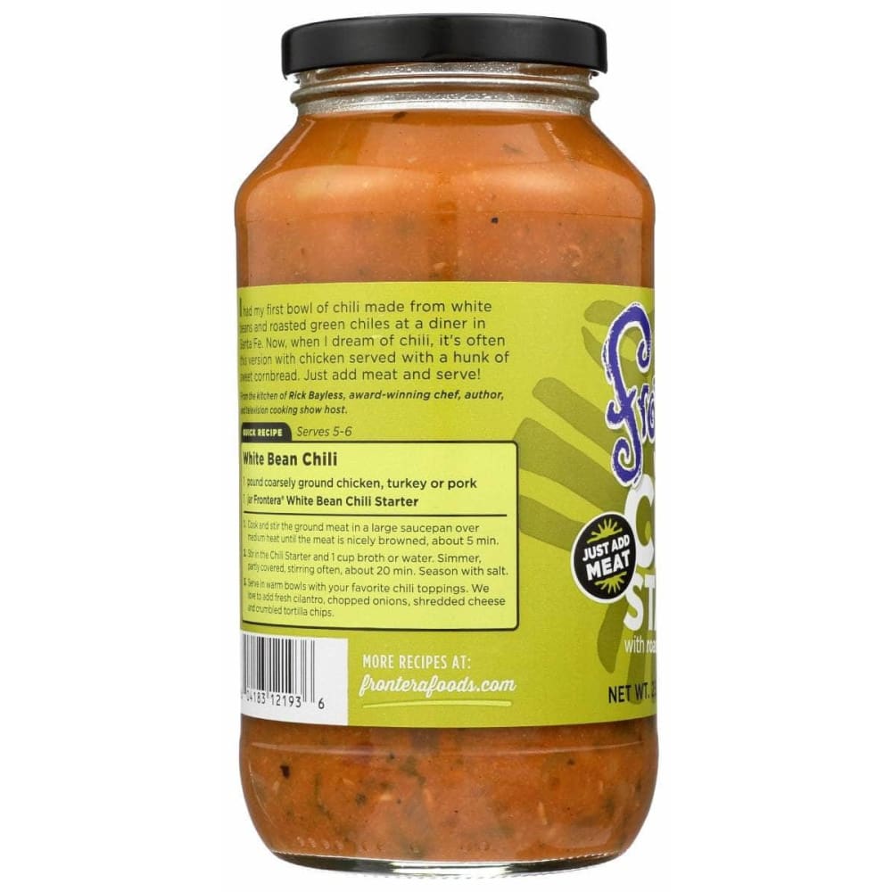 FRONTERA Grocery > Pantry > Condiments FRONTERA: Chili Starter Bean Wht, 24 oz