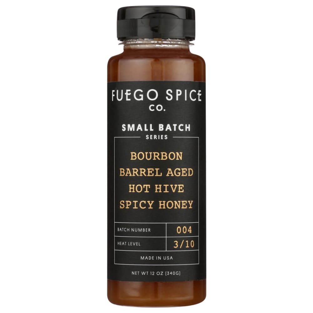 FUEGO SPICE CO: Bourbon Barrel Aged Hot Hive Spicy Honey 12 fo (Pack of 2) - Grocery > Cooking & Baking > Honey - FUEGO SPICE
