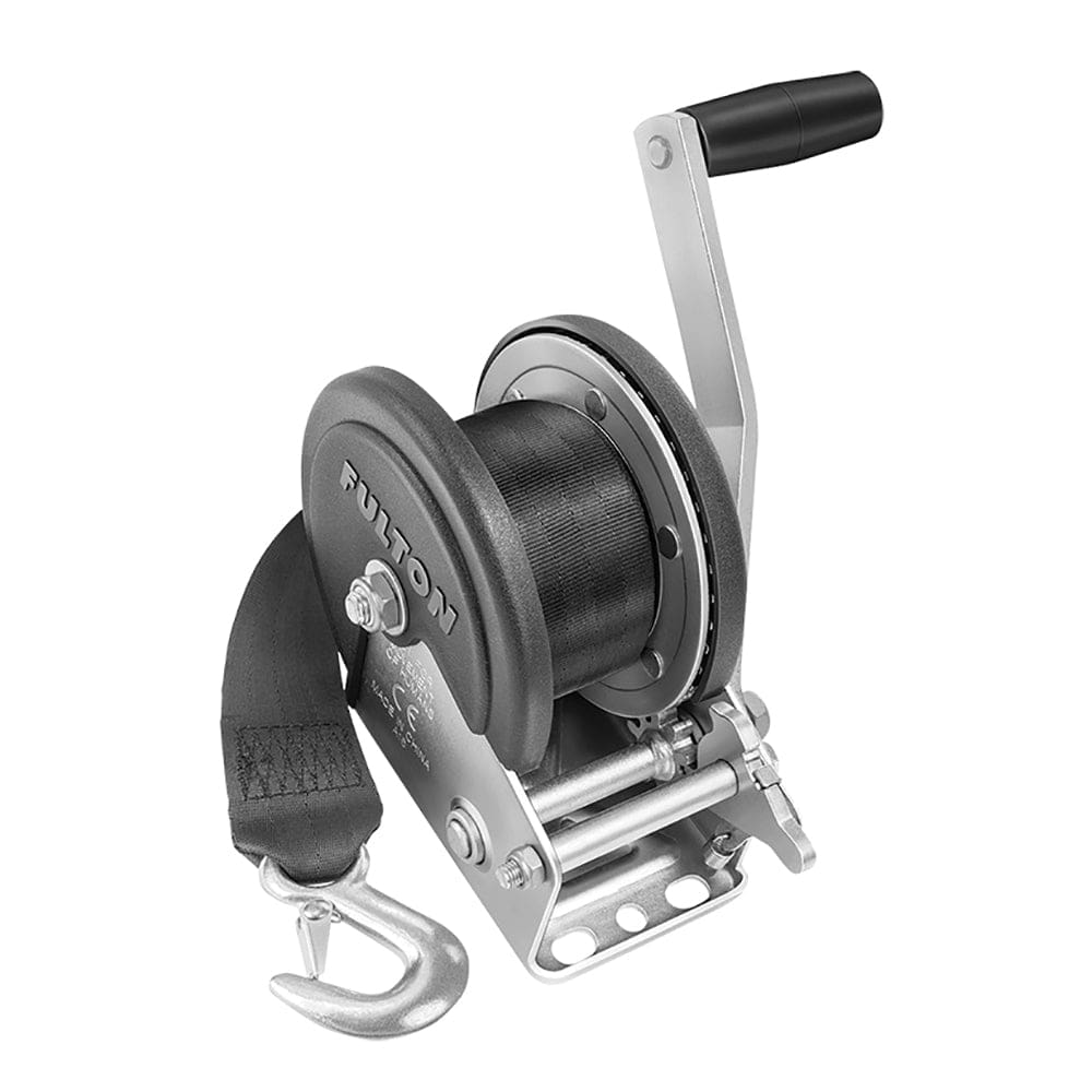 Fulton 1500lb Single Speed Winch w/ 20’ Strap & Cover - Trailering | Trailer Winches - Fulton