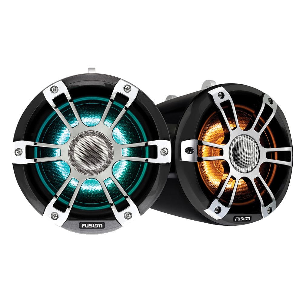 Fusion SG-FLT772SPC 7.7 Wake Tower Speakers w/ CRGBW LED Lighting - Sports Chrome - Entertainment | Speakers - Tower/Soundbars - Fusion