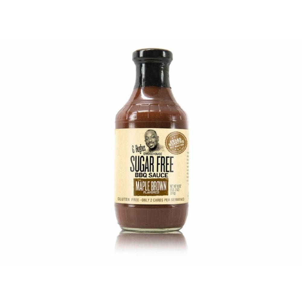 G Hughes G Hughes Sugar Free Barbecue Sauce Maple Brown Flavor, 18 oz