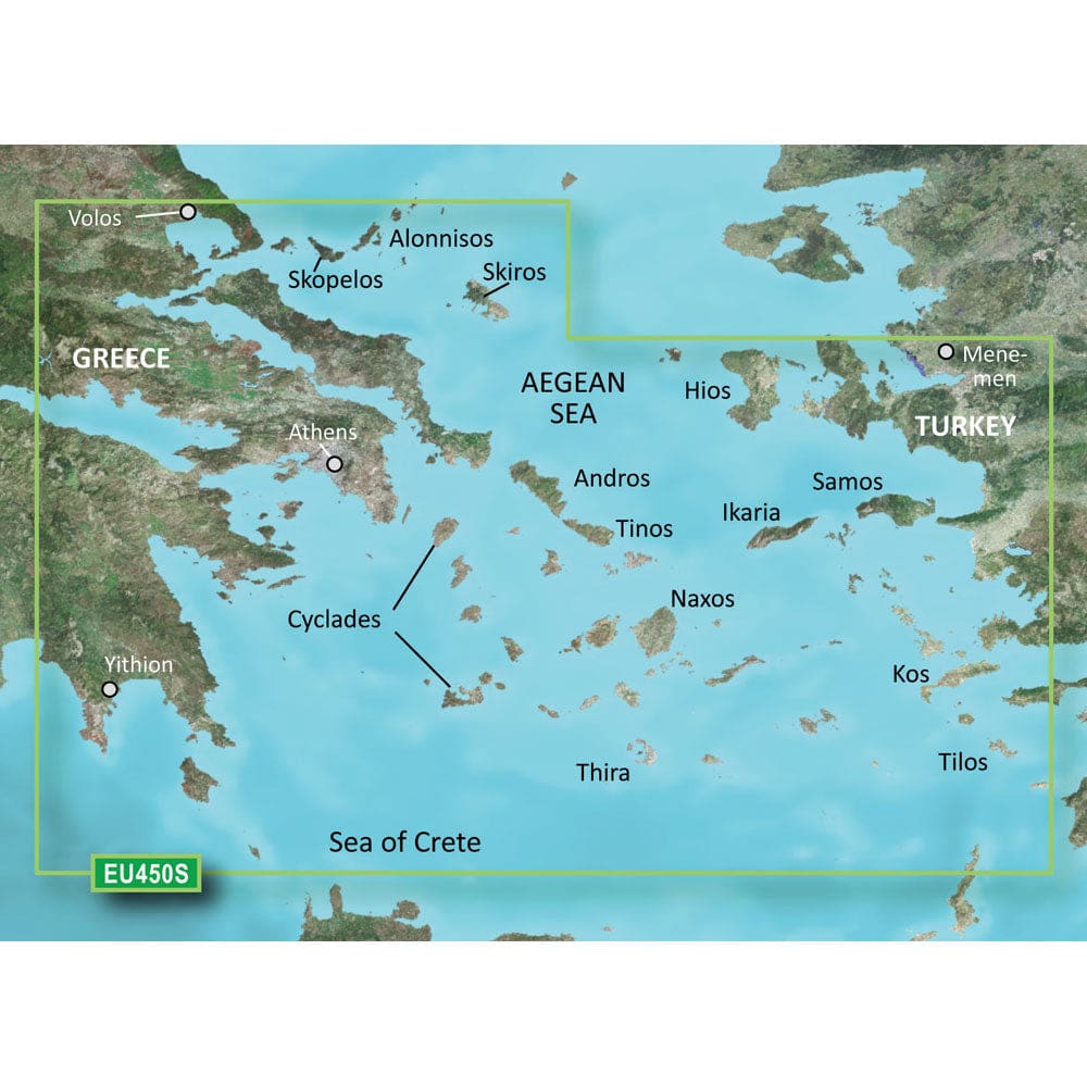 Garmin BlueChart® g3 Vision® HD - VEU450S - Athens & Cyclades - microSD™/ SD™ - Cartography | Garmin BlueChart Vision Foreign - Garmin
