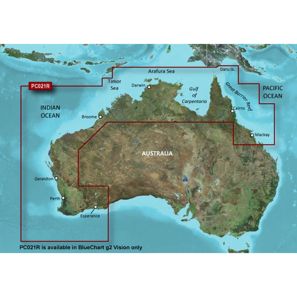 Garmin BlueChart® g3 Vision® HD - VPC021R - Mackay NW to Esperance - microSD™/ SD™ - Cartography | Garmin BlueChart Vision Foreign - Garmin