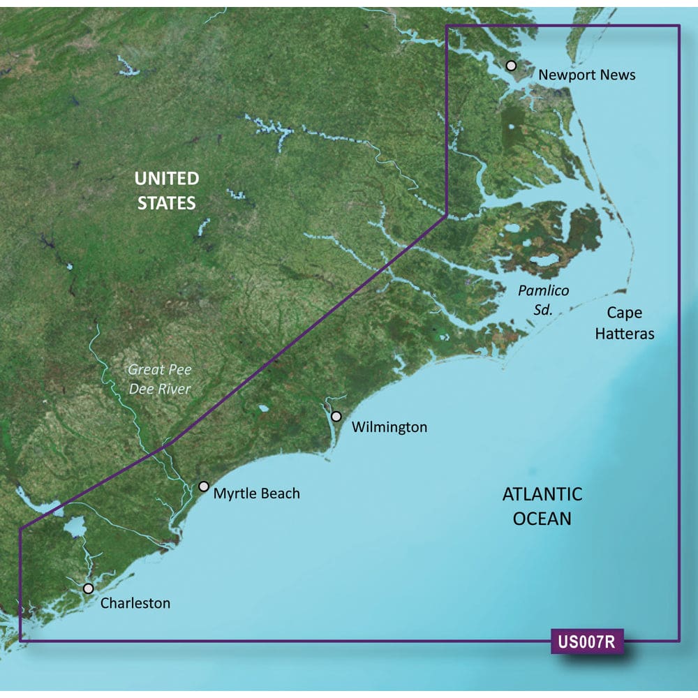 Garmin BlueChart® g3 Vision® HD - VUS007R - Norfolk - Charleston - microSD™/ SD™ - Cartography | Garmin BlueChart Vision - Garmin