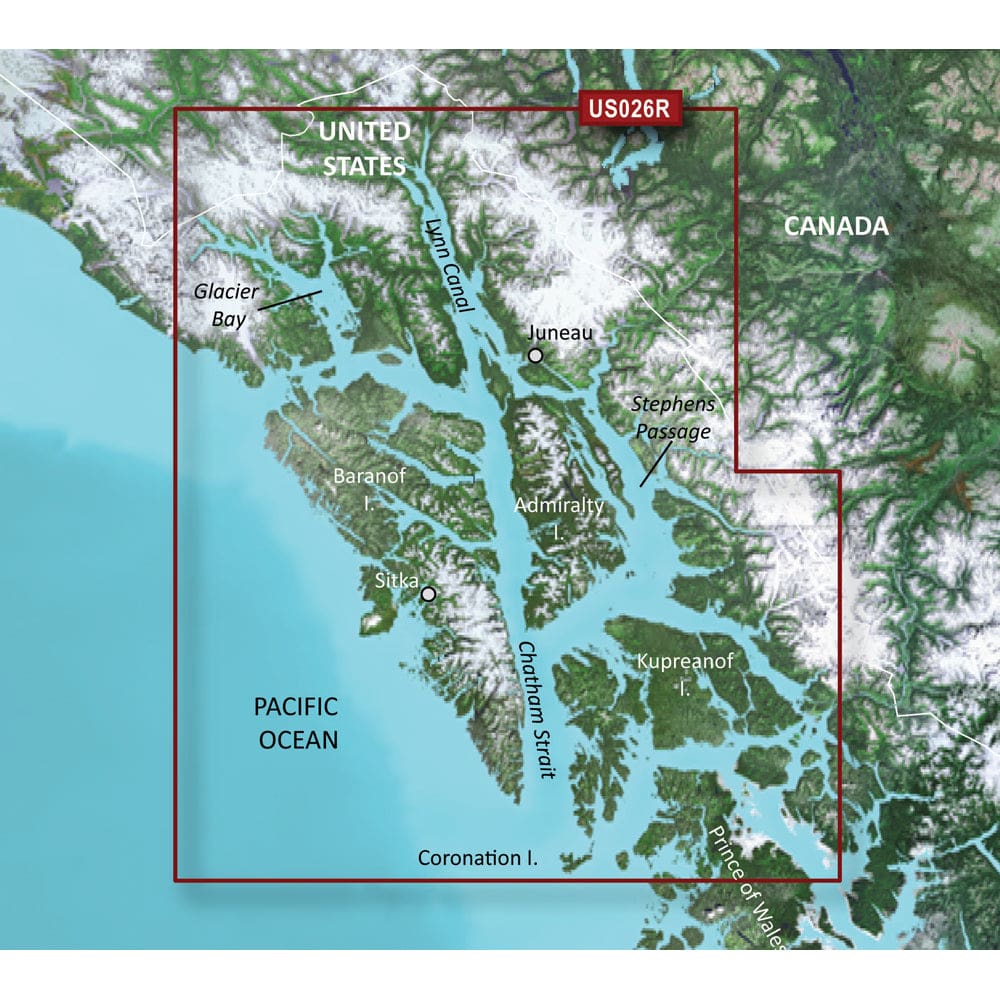 Garmin BlueChart® g3 Vision® HD - VUS026R - Wrangell/ Juneau/ Sitka - microSD™/ SD™ - Cartography | Garmin BlueChart Vision - Garmin