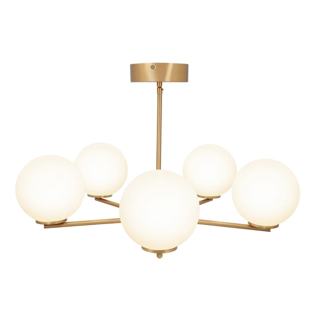 GE Solon Decorative 5-Light Chandelier Integrated Color-Changing Light Fixture Matte Black - Chandeliers & Pendants - GE