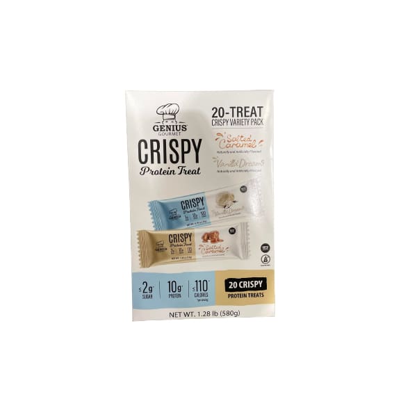 Genius Gourmet Protein Treat Variety Pack 20 Count (1.28 lbs.) - Genius Gourmet