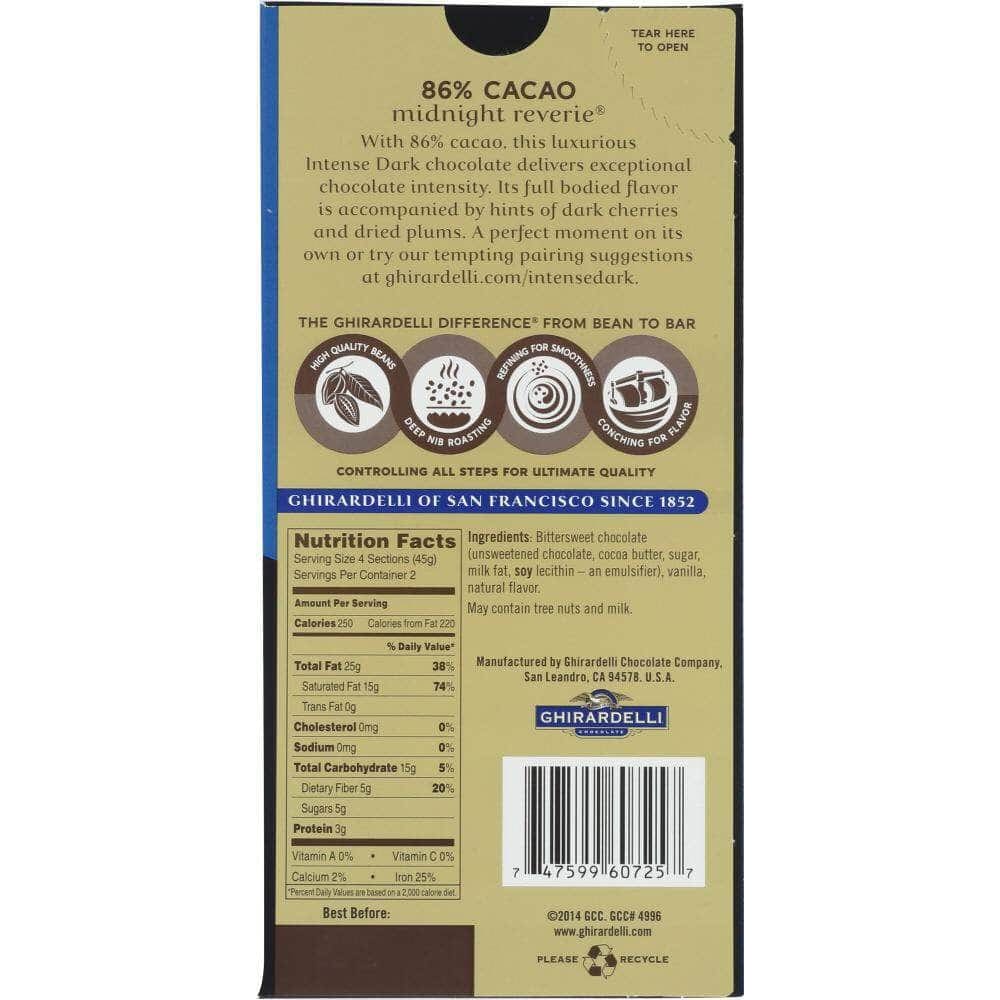 Ghirardelli Ghirardelli Chocolate Bar Dark Midnight Reverie, 3.17 oz