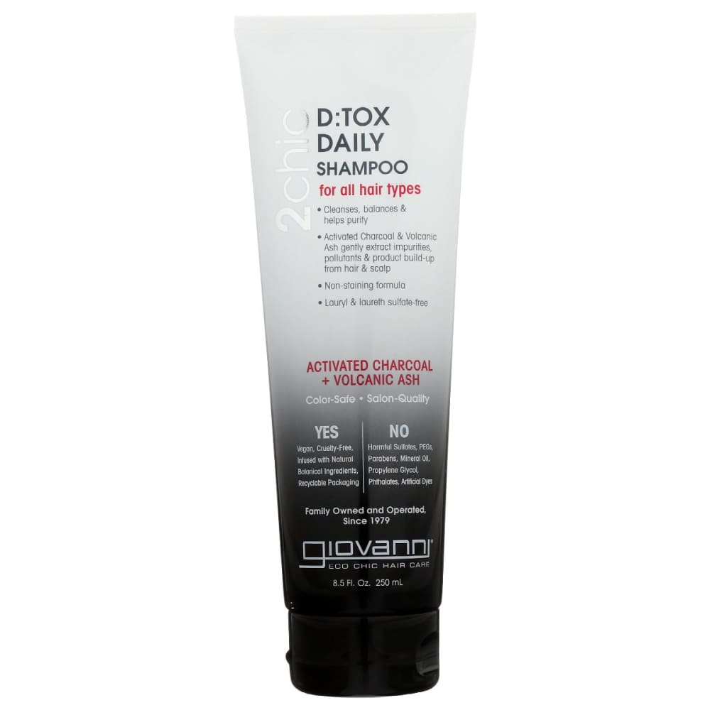 GIOVANNI COSMETICS: Shampoo 2Chic Dtox Daily 8.5 oz (Pack of 4) - Beauty & Body Care > Hair Care > Shampoo & Shampoo Combinations - GIOVANNI