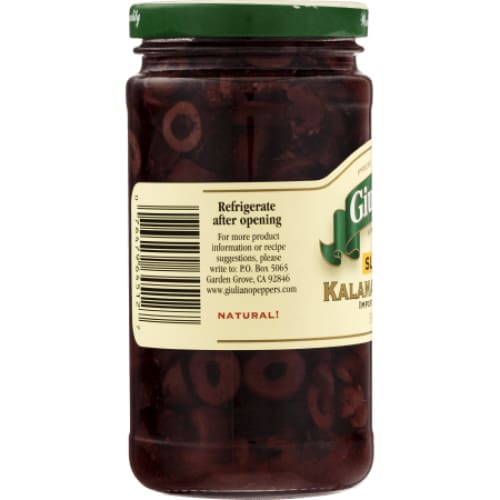 Giuliano Giuliano Sliced Kalamata Olives, 7 oz