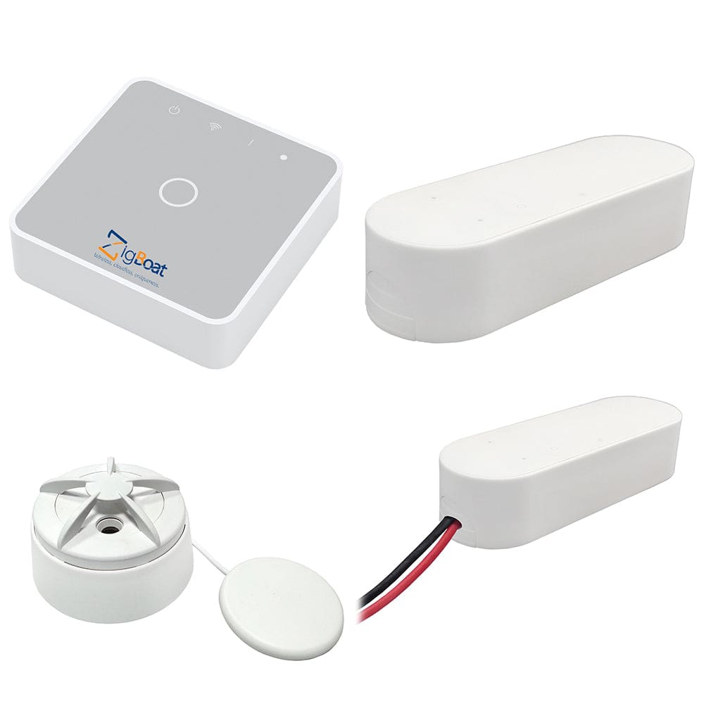 Glomex ZigBoat™ Starter Kit System - Gateway Battery Door/ Porthold & Flood Sensor - Boat Outfitting | Security Systems - Glomex Marine