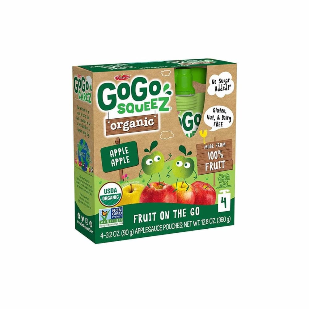 GOGO SQUEEZ GOGO SQUEEZ Applesc Apple 4Pk Org, 12.8 oz