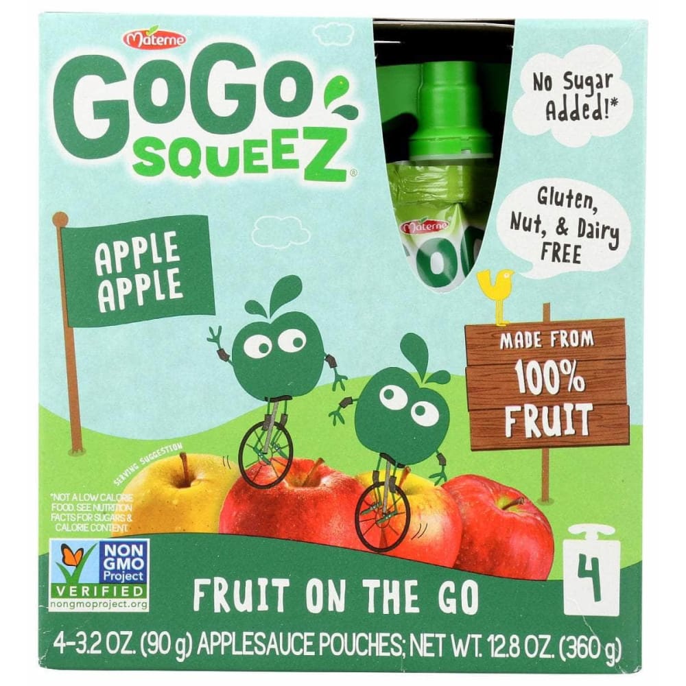 GOGO SQUEEZ GOGO SQUEEZ Applesc Apple Ntrl 4Pk, 12.8 oz