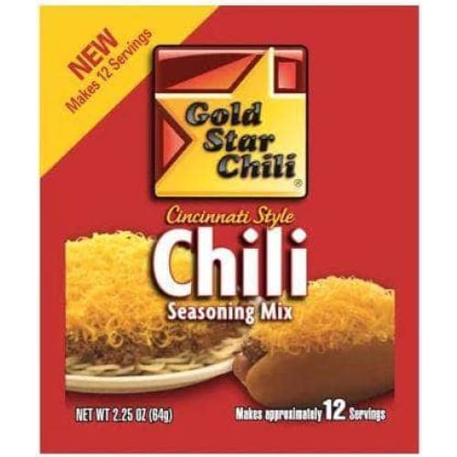 GOLD STAR CHILI: Cincinnati Style Chili Seasoning, 2.25 oz (Case of 4 ...