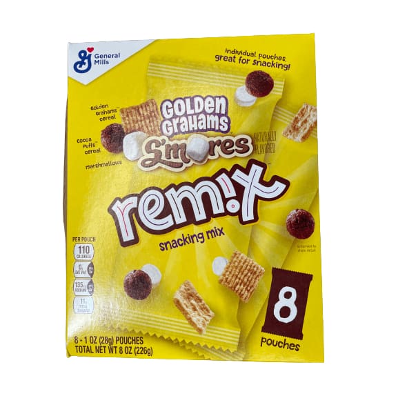 Golden Grahams Golden Grahams Remix, S'mores Snack Mix, 8 Pouches